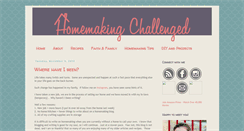 Desktop Screenshot of homemakingchallenged.com
